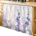 thumbnail image 2 of Lavender Cabinet Curtain 35"Wx35"L, Dustproof Under Sink Skirt with Self Adhesive Tape, Pastoral Pastel Purple Pink Wildflower Cabinet Curtain Cover for Kitchen Sink, Bathroom Vanity, Laundry Room, 2 of 9