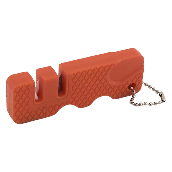 3PC Pocket Knife Sharpener Set - Portable Keychain Sharpening Tool for Kitchen & Outdoor Knives - Compact Whetstone Sharpener for Camping, Hunting & Hiking
