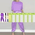 thumbnail image 3 of Women Satin Pajama Set Half Sleeve Top & Pants, Soft Polyester, Casual Summer Loungewear, 3 of 5