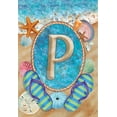 thumbnail image 3 of Briarwood Lane Summer Monogram Letter P Garden Flag, 3 of 4
