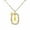 A, variant on 14K White Gold Plated Cubic Zirconia Initial Necklace | Letter Dainty Necklaces for Women