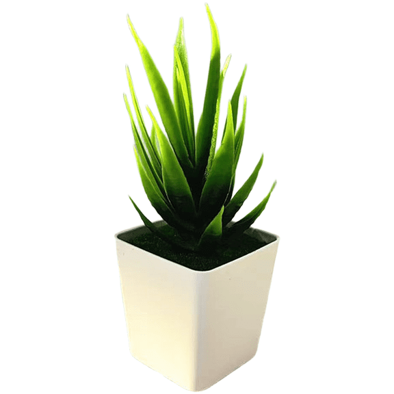 Artificial Plastic Green plants Fake Potted plants Aloe Bonsai for Home Decor