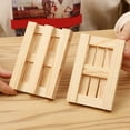 thumbnail image 2 of 2 Pack Mini Wood Pallet Coasters for Beverages, Hot and Cold Drinks, Mini Building Blocks Stacking, DIY Crafts, 2 of 13