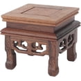 thumbnail image 1 of BROLEO Wooden Display Stand Teapot Arched Riser Flowerpot Square Plinth Vase Ornament for Crafts Squared Widely Display Stands, 1 of 8