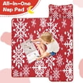 thumbnail image 4 of Red Christmas Snowflake Pattern Toddler Nap Mats for Kids Preschool,60"x20" Sleeping Mat Bag or Kids,Toddler Sleeping Bag,Toddler Nap Mat or Daycare, 4 of 6