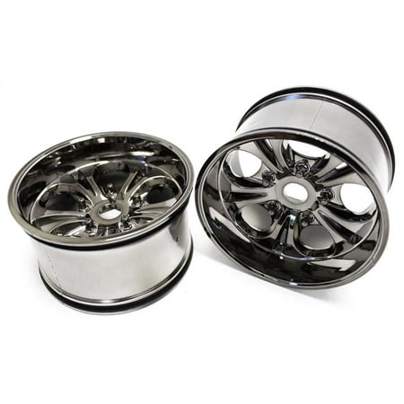 Cen Racing Differential - Cen Racing Ceggs287A 7.5 Wheels 23Mm Hex (Gunmetal Chrome) Colossus Xt