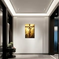thumbnail image 2 of ZHONGYUTONG Jesus Canvas Wall Art God on the Cross Pictures Prints Christian Spiritual Poster Artwork Home Decor for Office Prayer Room Framed (24.00" x 36.00"), 2 of 6