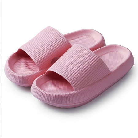 

Luxtrada Pillow Slippers Super Soft Quick Drying EVA Rubber-Plastic Slippers Sandals Non-Slip Thick Sole Open Toe Shower Shoes Indoor and Outdoor Unisex Slippers