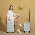 thumbnail image 5 of Clearance! Hardshell Luggage Sets 3 Pcs Spinner Suitcase with TSA Lock Lightweight 20''24''28'', 5 of 9