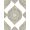 White Gold Gray, Pattern 5, variant on ODIKA Key Border Sparkle Sunburst Round Symmetrical Shimmer Greek Glam Refined for Dorm Room, Small Living Apartment, Stain Resistant Low Profile