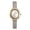 Gray, variant on Women's Leather Strap Watch: Large Arabic Numeral Dial Rhinestone Bezel Oval Wistwatch - Casual Gift