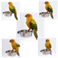 thumbnail image 6 of 4 Pack Bird Cage Food Water Dispenser Parrot Dish Feeder Cup for Cage, Holder Container, 6 of 7
