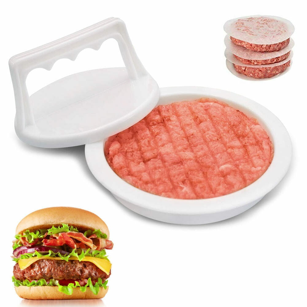250 x WAXED Paper Burger Discs For QUARTER POUNDER Burger Press 4'' Diameter 