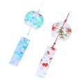 thumbnail image 2 of Glass Wind Chime Japanese Style Wind-Bell Hanging Decor 2Pcs for Decoration, 2 of 4