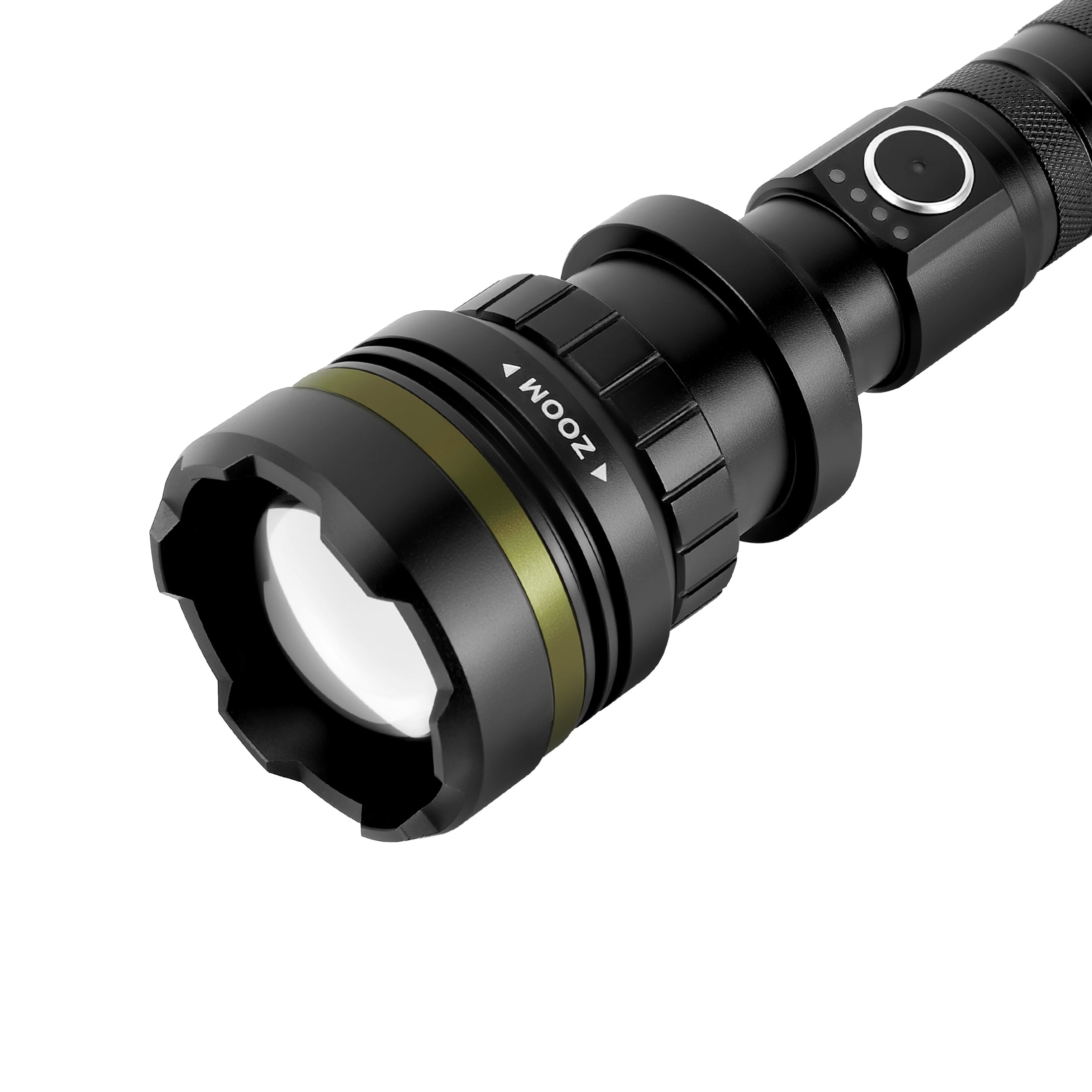 Swiss Tech Teleskop 1380 Lumen, Long Beam, LED Rechargeable Waterproof Flashlight