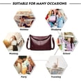 thumbnail image 7 of Shoulder Bags for Women Casual Medium Leather Flap Zip Crossbody Bag Purses and Handbags Satchel Messenger Tote Bag, 7 of 7