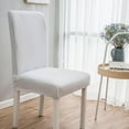thumbnail image 2 of Dining Chair Covers Solid Color Brushed High Elastic Chair Cover Soft and Comfortable Chair Seat Cover -Proof And- Chair Slipcover Suitable for Dining Chair, 2 of 9