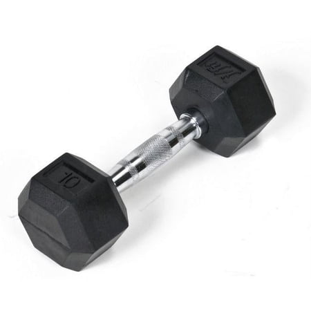 Rubber Dumbbell 10lb Single