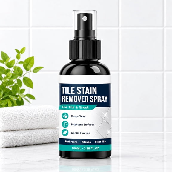 Grout Stain Remover Spray,Tile Stain Remover Spray,Grout Stain Remover For Tile,Dissolve Stubborn Grout Stains,Restores Bright, Fresh Tile Seams Effortlessly(100ml,1Pcs)