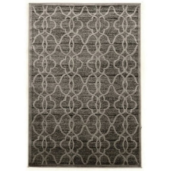 Bowery Hill 8' x 11' Rug in Gray and Black