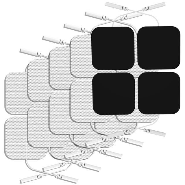 Almohadillas de repuesto para unidad TENS, NURSAL, reutilizables, 2x2, 20 unidades, con autoadhesivo mejorado para electroterapia, compatibles con AUVON TENS y TENS 7000.