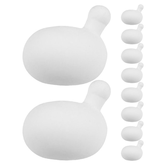 HONMEET 10Pcs Bubble Refill Squeeze Doll Insert Bubble Round Rubber DIY Accessory for Relaxation