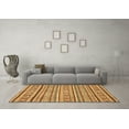 thumbnail image 3 of Ahgly Company Indoor Square Oriental Brown Modern Area Rugs, 6' Square, 3 of 4