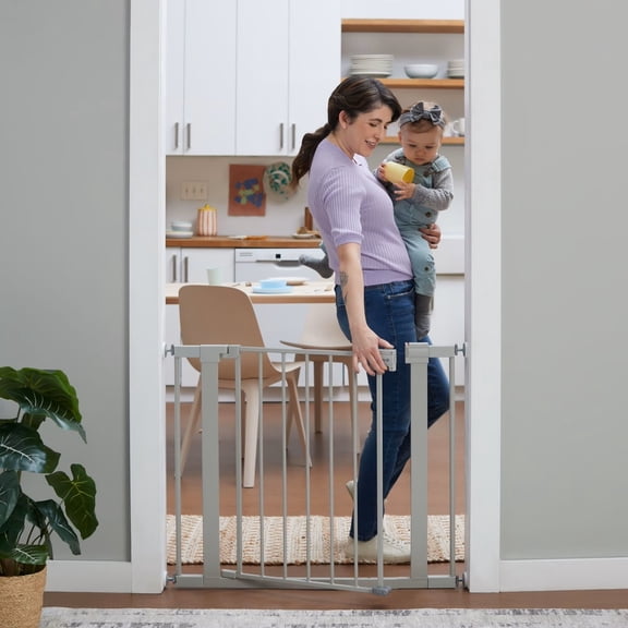 Safety 1ˢᵗ Simple Pass Walk-Through Gate, Grey