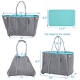 thumbnail image 3 of Bolso de Playa Tote QOGiR Neopreno Multipropósito Elegante Gris, 3 of 6