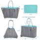 thumbnail image 3 of Bolso de Playa Tote QOGiR Neopreno Multipropósito Elegante Gris, 3 of 6