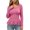 *Hot Pink, variant on VBVC Women's Crew Neck Ribbed Peplum Top , Ladies' Fitted Fall Winter Long Sleeve Shirt , Stretch Casual Tunic Tee For Women, S-2XL