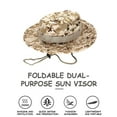 thumbnail image 4 of EINCcm Hats for Men Unisex Round Camouflage Cap Summer Sun Hat Bucket Hat Cowboy Hat for Outdoor Fishing Hiking Climbing Breathable Windproof UV Protection, Beige, 4 of 8