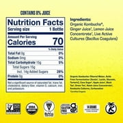 Ginger-Lemon Kombucha in Cans (Pack of 12)