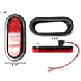 thumbnail image 6 of Krator 12V LED Oval Trailer Light Low Profile Kit Tail Stop Turn Running Lights for Boat Trailer Truck Marine, 6 of 6