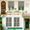 thumbnail image 3 of Allesin zen No Drill Cordless Bamboo Roman Shade, 35"W x 64"H, Gray, 3 of 9