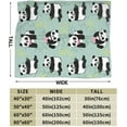 thumbnail image 4 of Panda Blanket Super Cozy Soft Panda Bamboo Throw Blanket Warm Plush Fluffy Panda Stuff Gifts for Women Girls Fleece Flannel Gifts Blankets for Boys Adults 50"X40", 4 of 6
