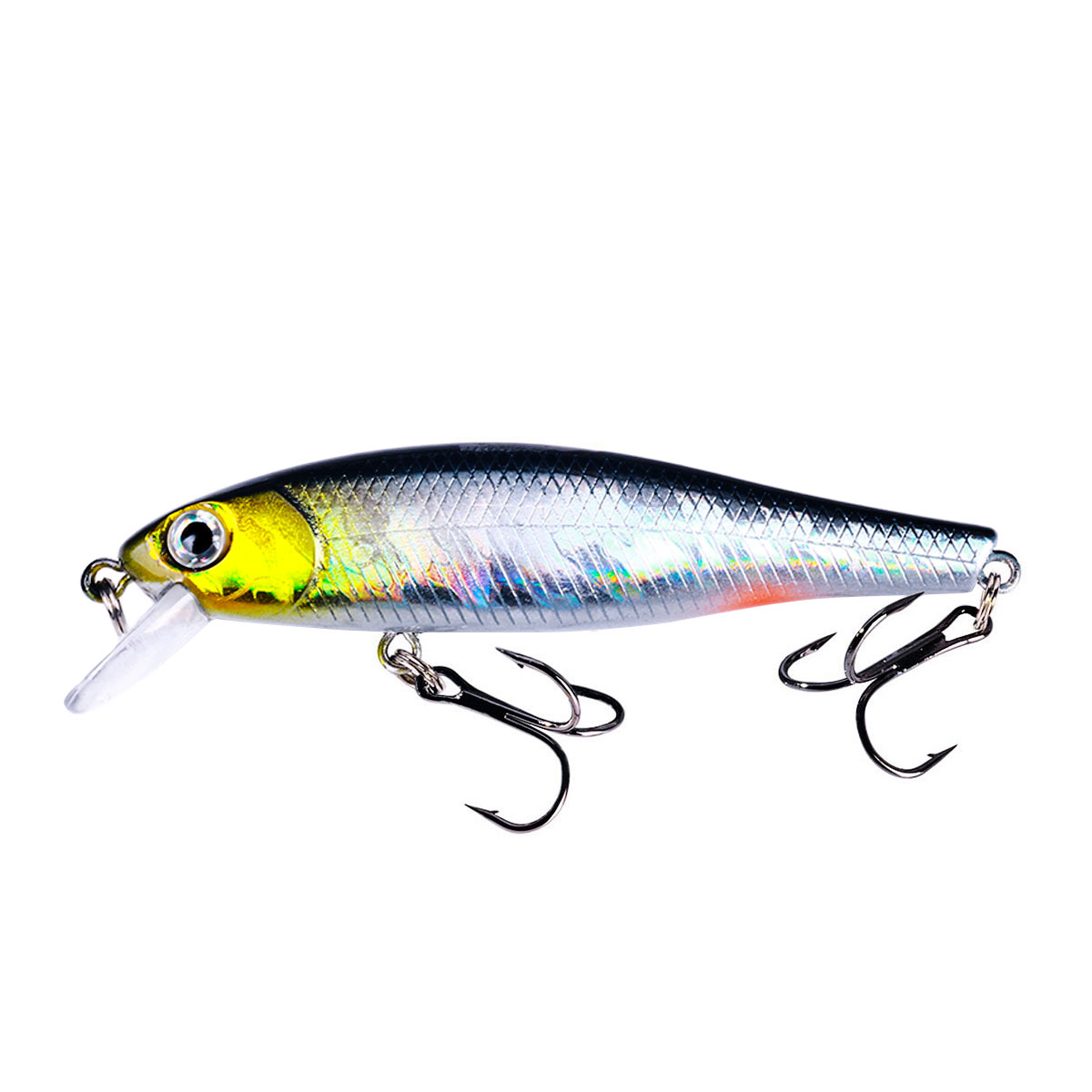 HENGJIA 20 Pack Fishing Lures Hard Baits, 3D Eyes Minnow Fishing Lures Crankbait, Swimbait Fishing Tackle Lure Kit for Freshwater/Saltwater/Topwater, Bass, Trout, Walleye, Redfish