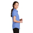 thumbnail image 3 of Port Authority Women's Short Sleeve SuperPro Twill Shirt. L664, 3 of 6