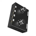 thumbnail image 2 of 3.5mm Stereo Audio Switcher 6-Way Audio Splitter Box Bi-Directional 4 in 2 Out Audio Switch Box with Rotary Volume Knob,1 * Audio Switcher 1 * 3.5mm Audio cable,Black, 2 of 10