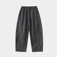 thumbnail image 4 of Bixock Fall/Winter Toddler Boys Sweatpants,Boys Workout Pants,Kids Drop Crotch Cargo Pants Bottoms Elastic Waist Side Pockets Warm Outer Pants for Kids 3-15Years, 4 of 5