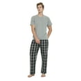 thumbnail image 4 of GLOBAL Men's Short Sleeve Crew Knitted Top & Lightweight Yarn Shorts Pajama Sets, Sizes S-XXL, 4 of 5