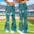 thumbnail image 4 of Cutuoiiu Women's Soft Plus Size American Football Prints Flare Yoga Pants Gifts, 4 of 9