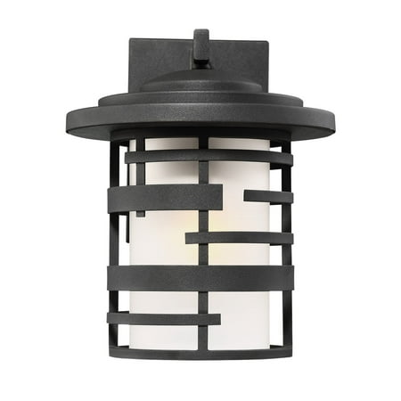 

Wall Sconces 1 Light With Textured Black Finish Steel Medium Base 9 inch 100 Watts