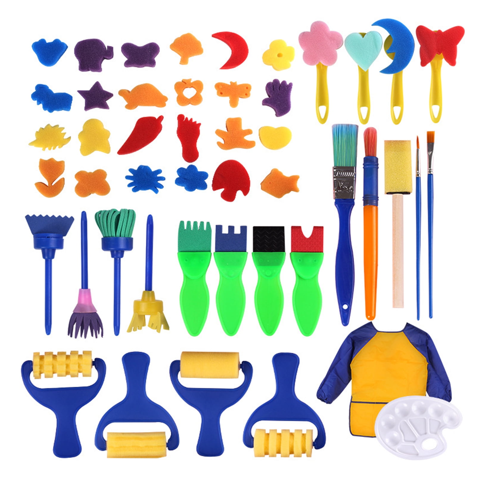 Kids Painting Brush Sponge Paint Brushes Tool Toy Set Children Toddler Drawing Kids Painting Brush Sponge Paint Brushes Tool Toy Set Children Toddler Drawing