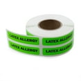 thumbnail image 3 of Latex Allergy Labels - Bright Fluorescent Green - Optimal Visibility, Durable and Easy to Apply, 3 of 4