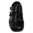 thumbnail image 5 of Josmo BoyS Dress Shoes  Hook and Loop Double Monk Strap Cap Toe Oxford Loafers (Little Kid Big Kid), Black, Size: 13, 5 of 7