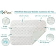 thumbnail image 2 of 1 Pack Waterproof Washable Incontinence Bed Pads, 27 x 31 Inch Reusable Bed Wetting Underpad, Heavy Duty Mattress Protection for Elderly Seniors, Kids, Pets, Ultra Absorbent Pee Pads, White, 2 of 5