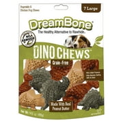DreamBone Dino Chews, Grain-Free, Rawhide-Free Dog Chews, Large, 14.8 Oz. (7 Count)