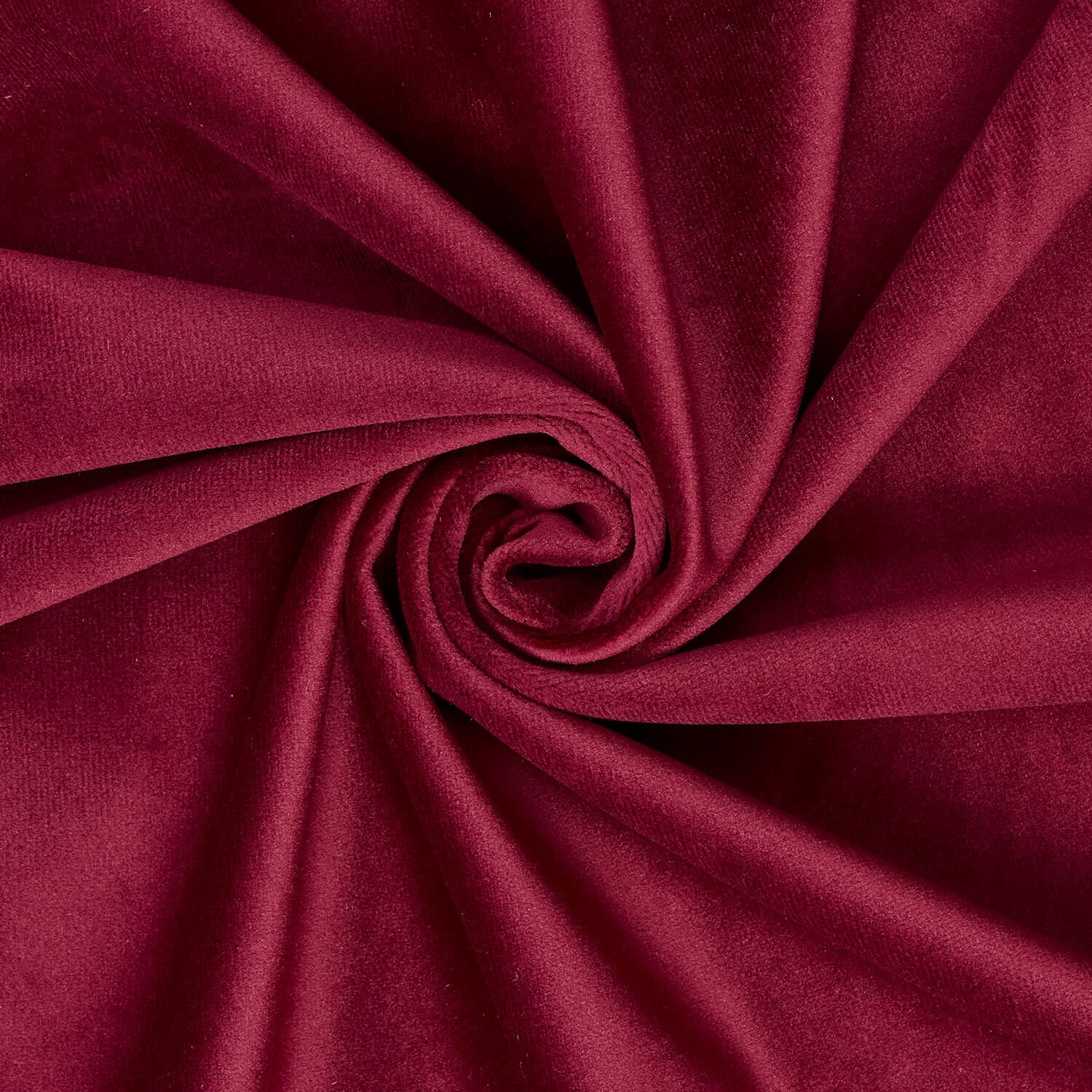 Upholstery Velvet Fabric Plush Textured 60 Inch Heavyweight Polyester Microfiber By The Yard - Burgundy (5 Yards)