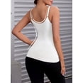 thumbnail image 2 of DARING DIVA Women's Slim Adjustable Straps Tummy Control Camisoles M White, 2 of 7